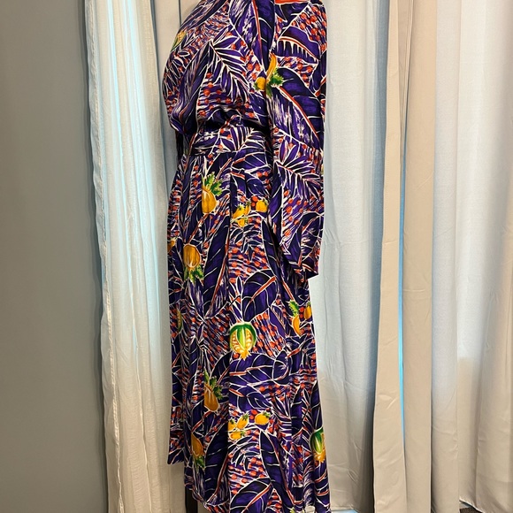 VINTAGE 90s IB DIFFUSION SILK SKIRT AND BLOUSE SET WOMEN'S SIZE 10 MAXY SKIRT - Picture 8 of 10